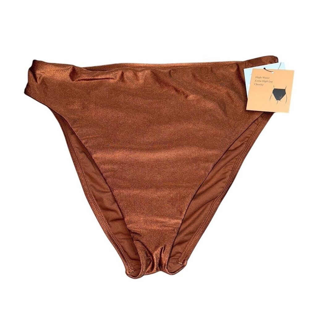 Shade & Shore Copper Shimmer Bikini Bottoms